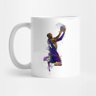 NBA Basketball Painting Canvas print, Drawing Basketball Players Mug